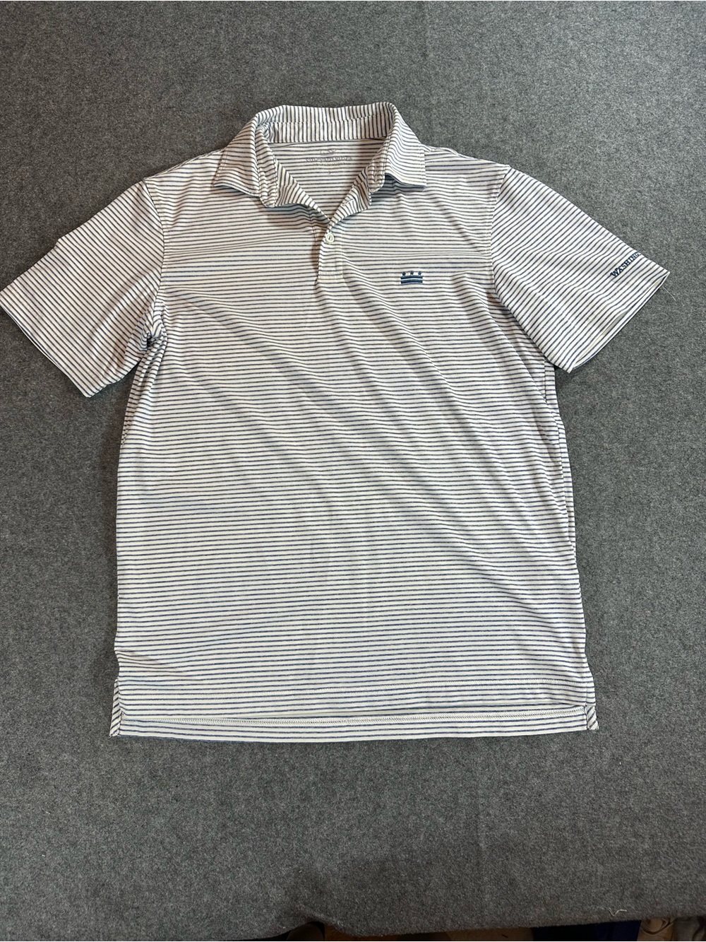 Vineyard Vines White Washington D.C. performance polo